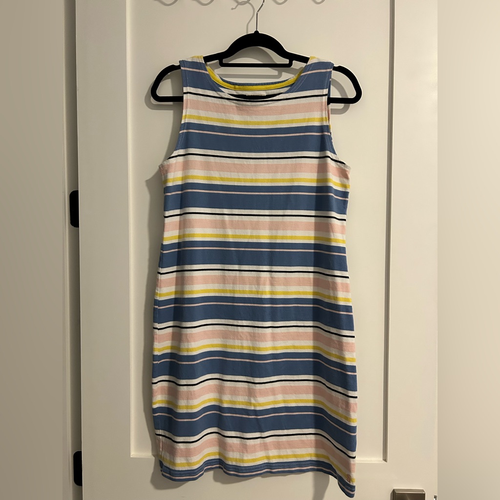 Joules Multicolor Striped Dress Guc Us 10 / Uk 14